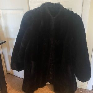 Jordache faux fur coat. Size medium